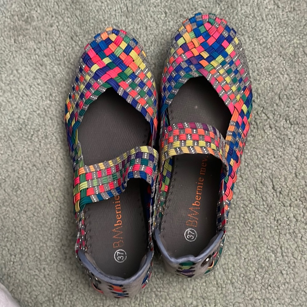 Bernie Mev rainbow shoes. Ultra comfy. Never worn.